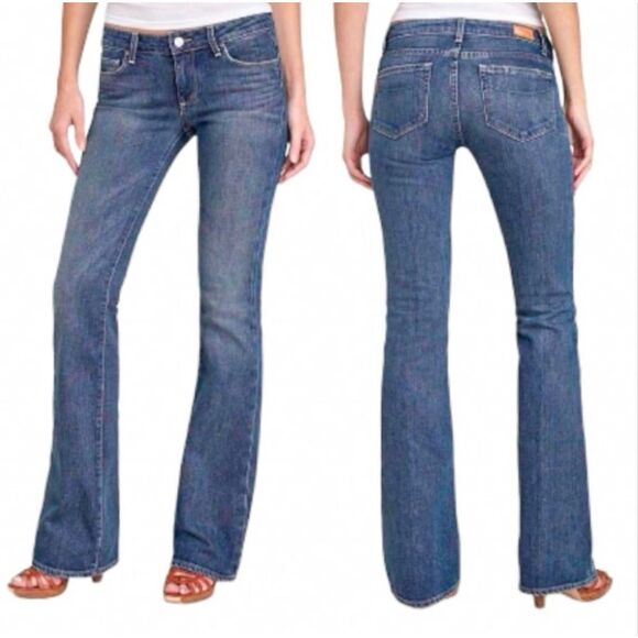 PAIGE Denim - Paige Hollywood hits y2K low rise bootcut jeans 28